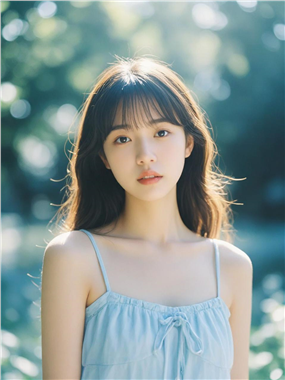 夏日梦境风格美女写真摄影图片